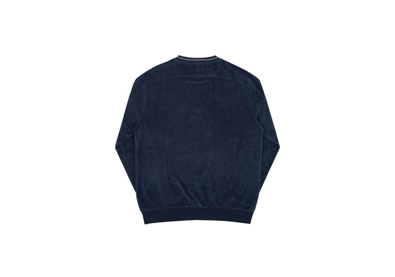 Palace Velour Crew Crew Blue