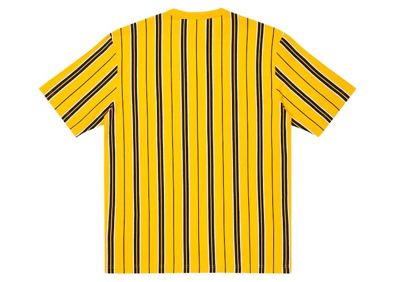 Palace Vertical Stripe T-shirt Yellow