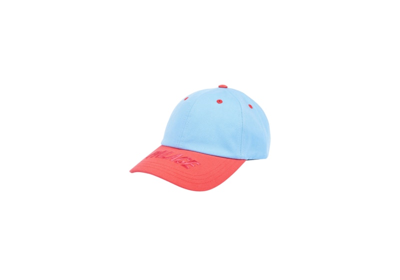 Palace Visor 6-Panel Hat Blue/Red