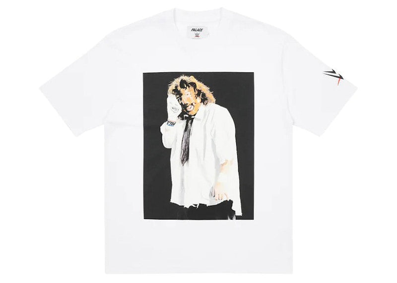 Palace x WWE Mankind Sock T-Shirt White
