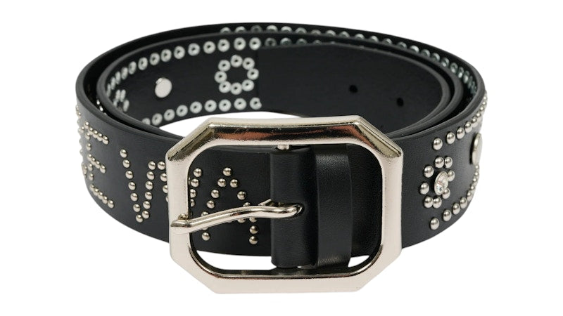 Palace Waist Man Studded Belt Black/Silver