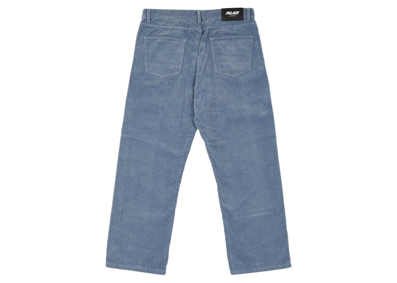 Palace Washed Cord Trouser Dusty Blue