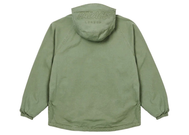 Palace Washed Cotton Jacket Olive