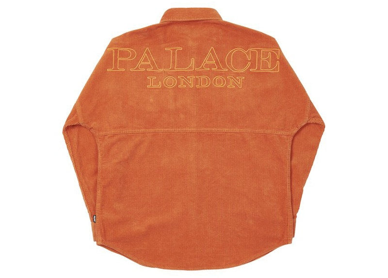 Palace Washed Drop Shoulder Cord Shirt Brandy