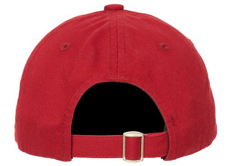 Palace Washed Twill Tri-Ferg 6-Panel Burgundy