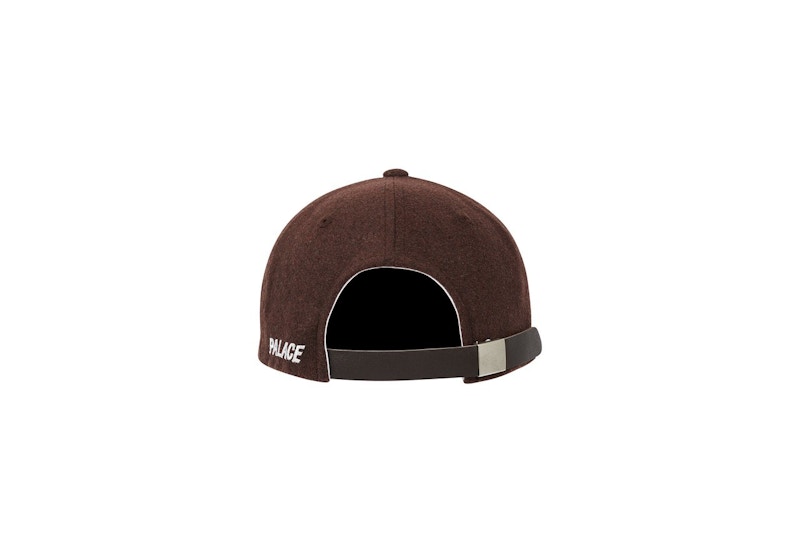 Palace Weed Bulldog Wool 6-Panel Brown