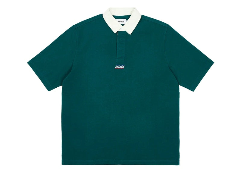 Palace Wide Rugby Polo Green