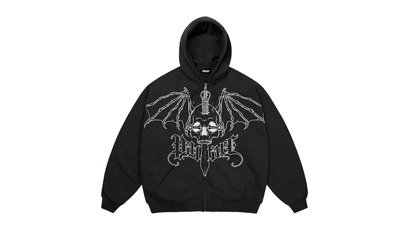 Palace Wingspan Triple Stitch Hood Black