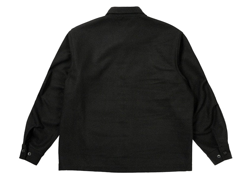 Palace Wool Shirt Jacket Black