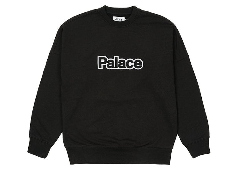 Palace Word Crew Black