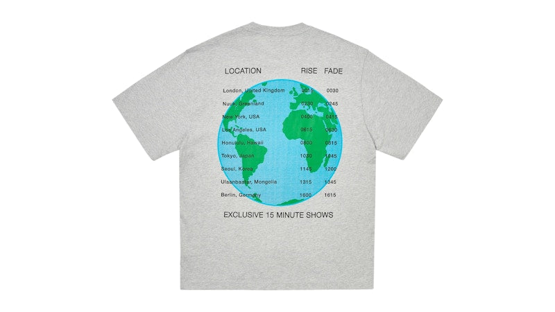 Palace World Tour T-Shirt (SS25) Grey Marl