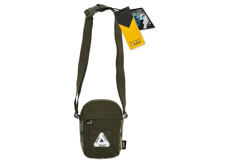 Palace X-Pac Cotton Canvas Shot Bag Olive