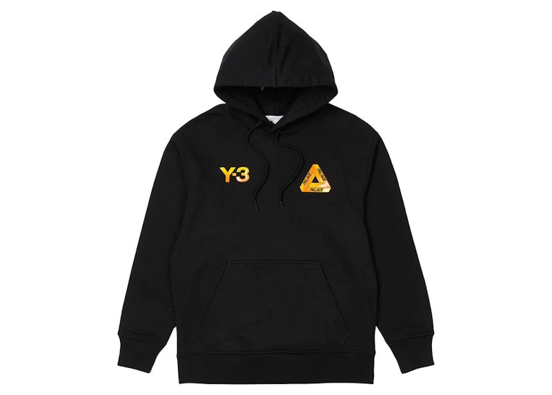 Palace Y-3 Logo Hoodie Black