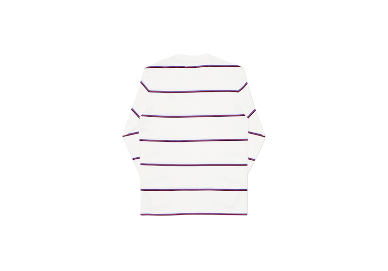 Palace Yachty Longsleeve White/Purple/Black