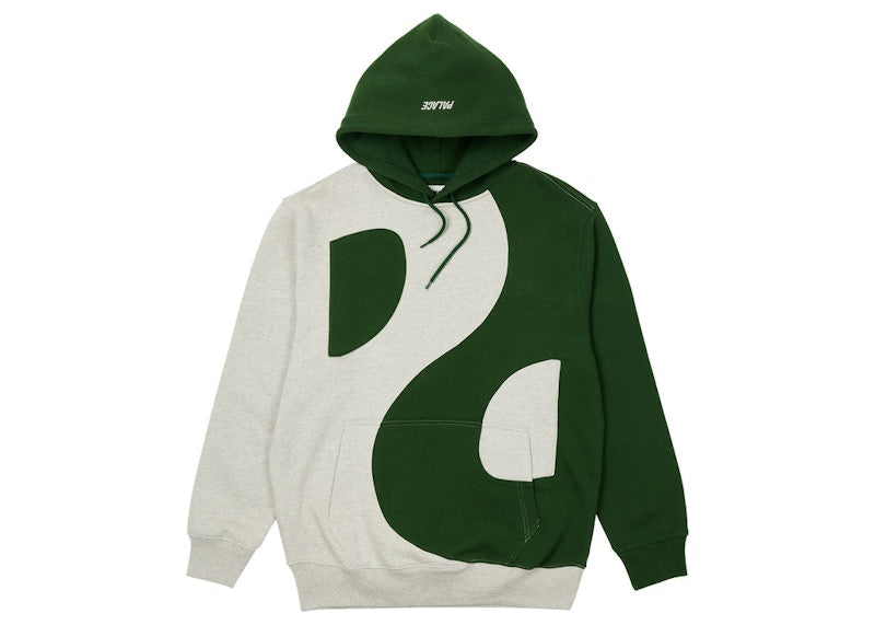 Palace Yin Yang Hood Grey Marl/Green