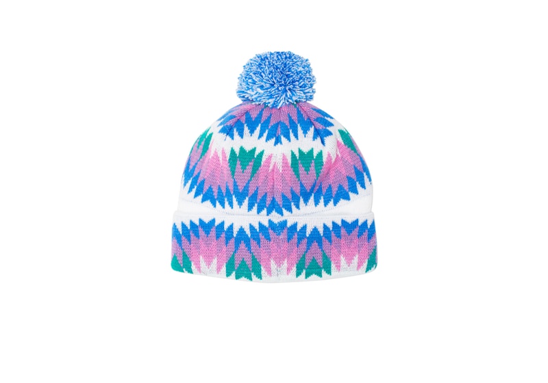 Palace Zig Zag Beanie White