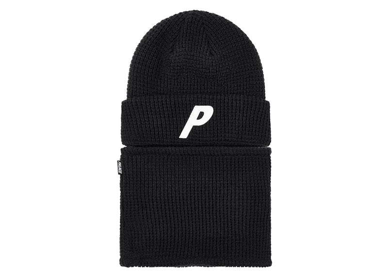 Palace Zip Off Facewarmer P Beanie Black