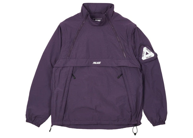 Palace Zip Off Gilet Jacket Purple
