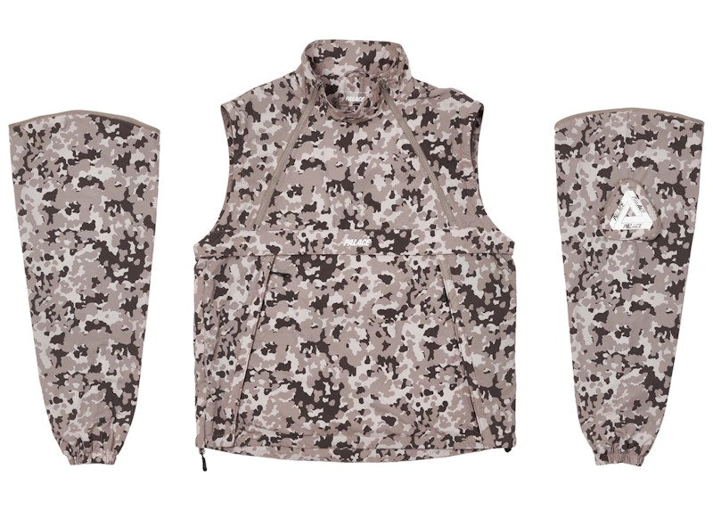 Palace Zip Off Gilet Jacket Urban Camo