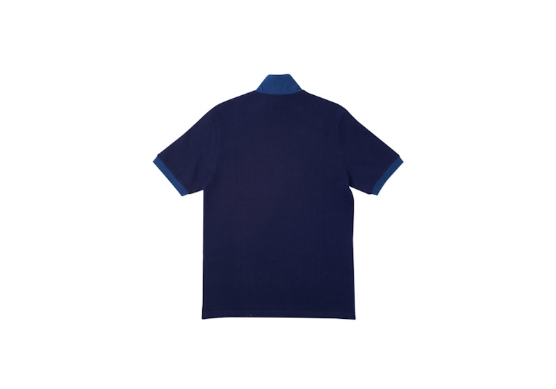 Palace Zipped Polo Navy