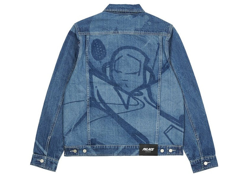 Palace Zomby Denim Jacket Stone Wash
