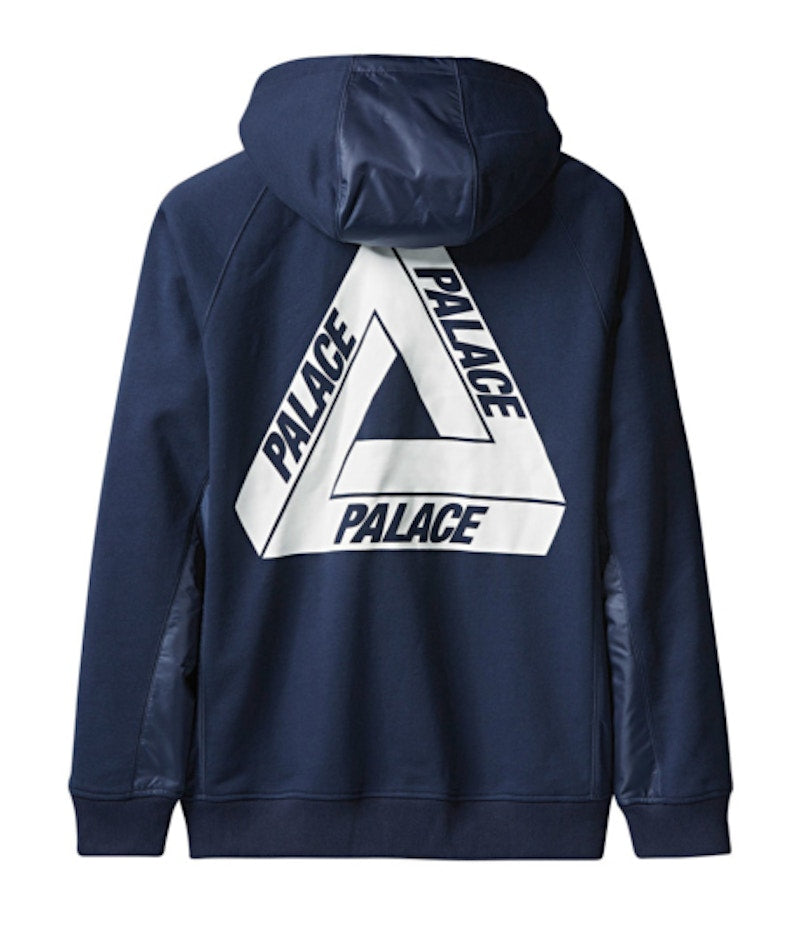Palace adidas French Terry Hoodie Night Indigo/White