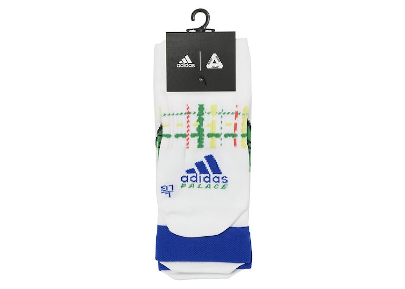 Palace x adidas Running Socks White