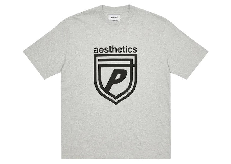 Palace x Aesthetics Logo T-shirt Grey Marl