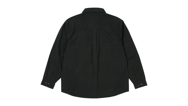 Palace x Barbour Officer Shirt Black