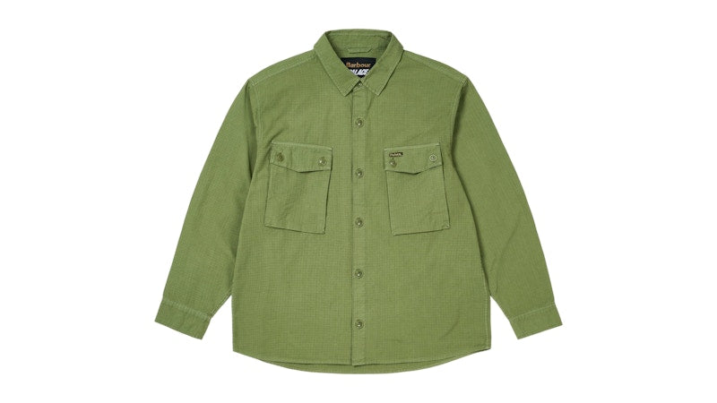 Palace x Barbour Officer Shirt Olivedrab