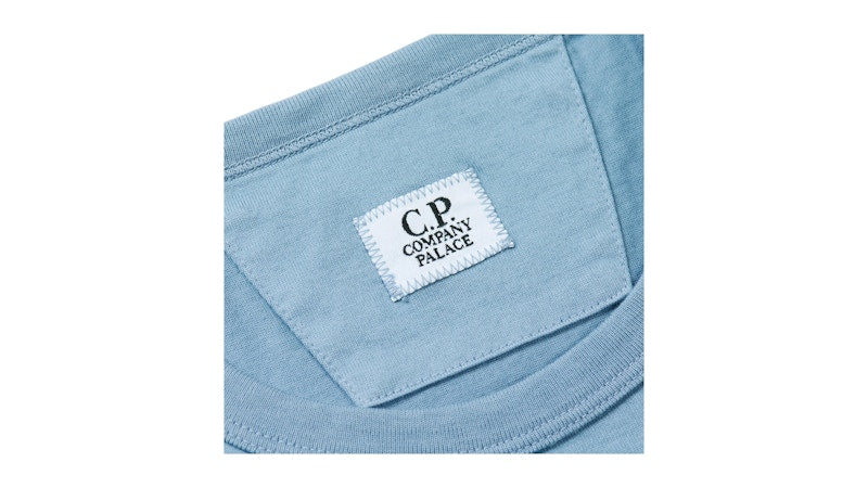 Palace x C.P. Company Mercerized Jersey 30/2 Twisted T-Shirt Blue