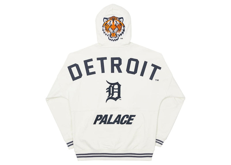 Palace x Detroit Tigers New Era Drop Shoulder Hood White