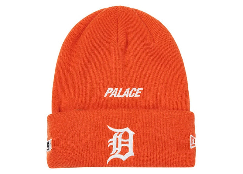 Palace x Detroit Tigers New Era Ski Mask Beanie Orange
