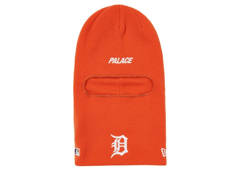 Palace x Detroit Tigers New Era Ski Mask Beanie Orange