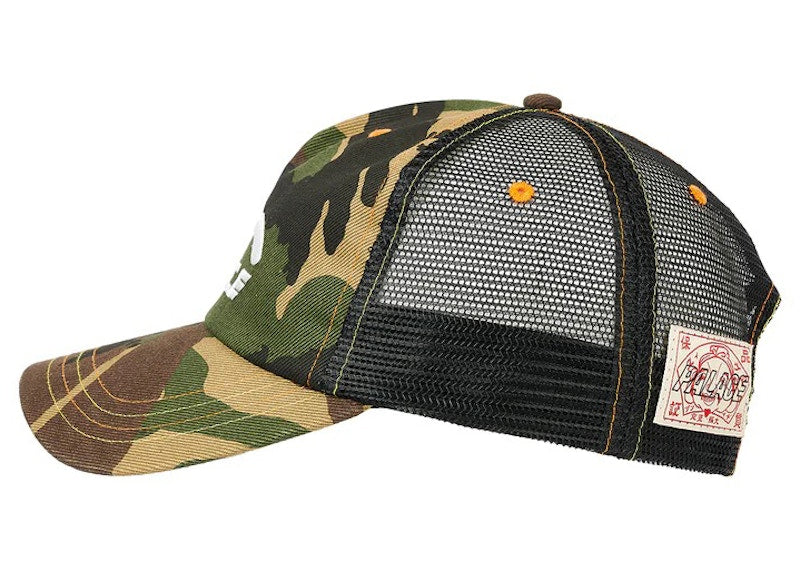 Palace x Evisu Denim Mesh Trucker Cap Camo
