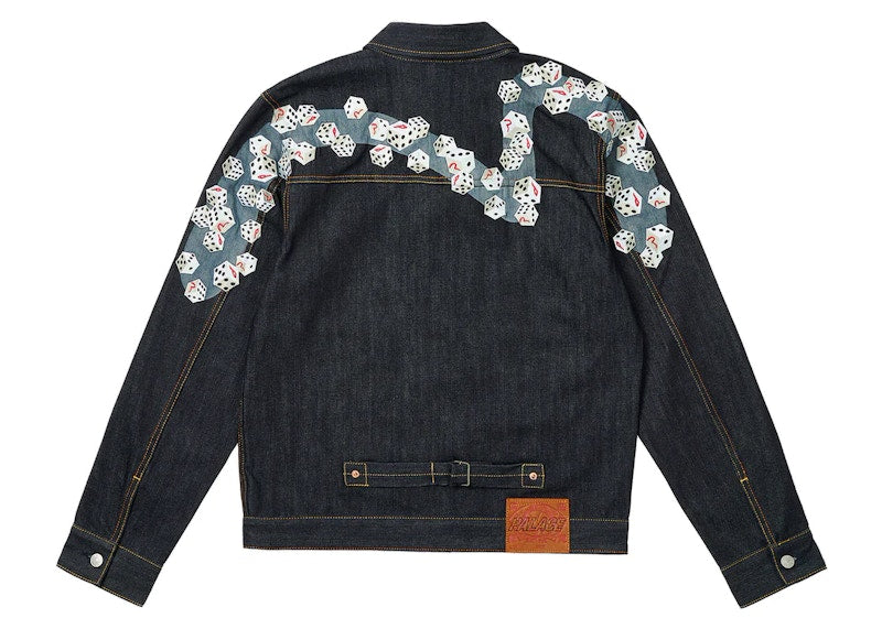 Palace x Evisu Dice Denim Jacket Raw