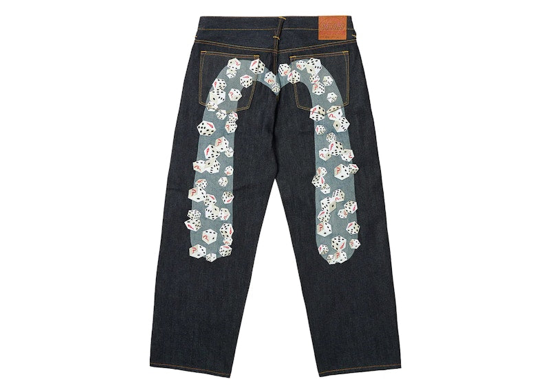 Palace x Evisu Dice Denim Jean Raw