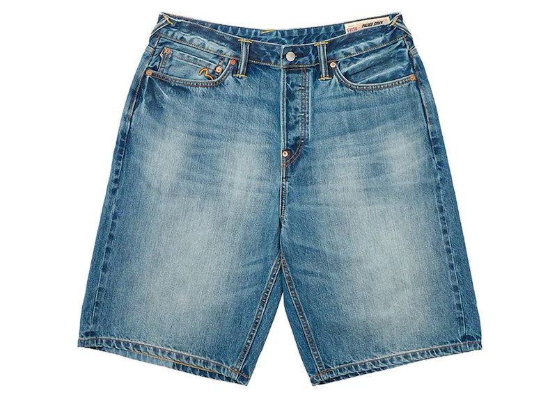Palace x Evisu Long Denim Short Light Wash