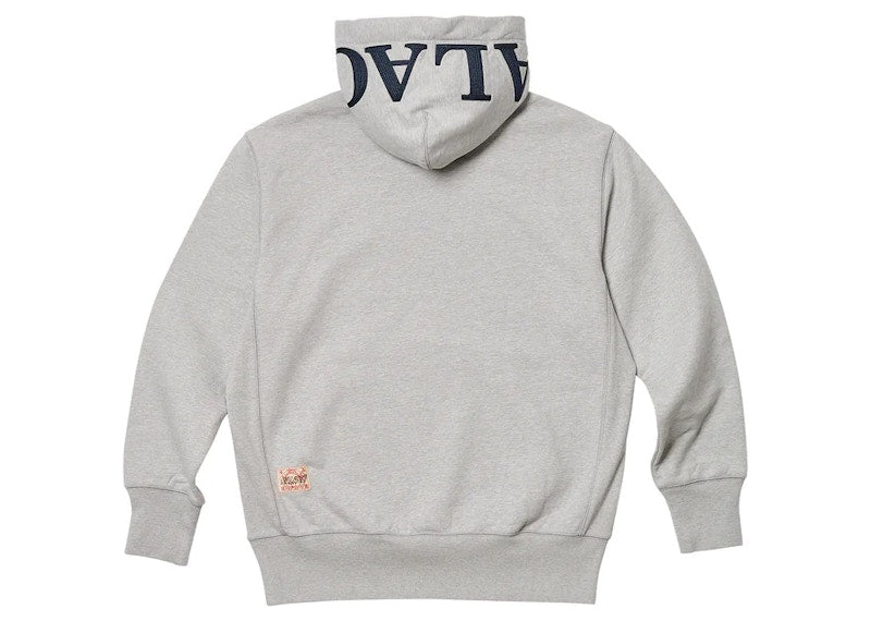 Palace x Evisu Seagull Hood Grey Marl