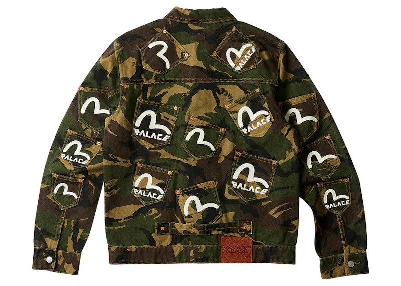 Palace x Evisu Type One Denim Jacket Camo