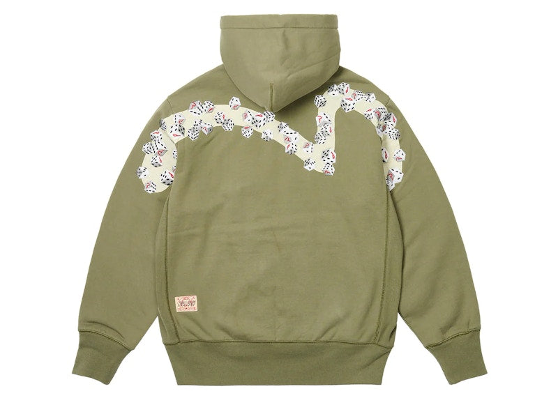 Palace x Evisu Zip Hood Olive