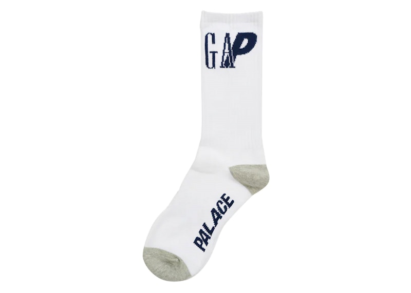 Palace x Gap Crew Socks White