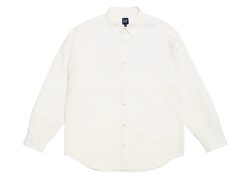 Palace x Gap Drop Shoulder Oxford Shirt White