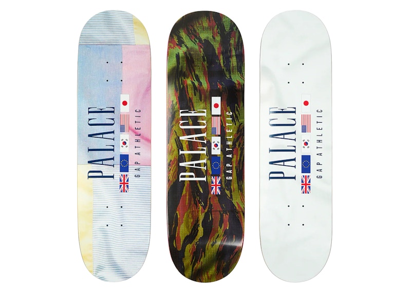 Palace x Gap Skateboard Deck Set Multicolor