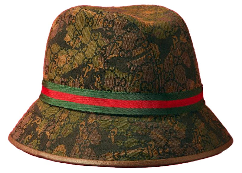Palace x Gucci GG-P Canvas Web Logo Fedora Camouflage