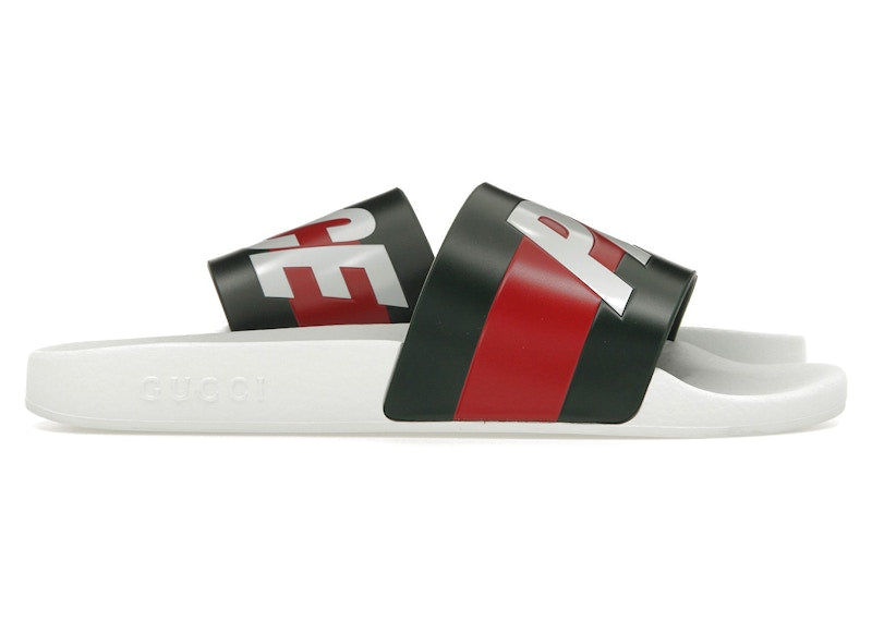 Palace x Gucci Logo Web Slide Sandal White (Women's)