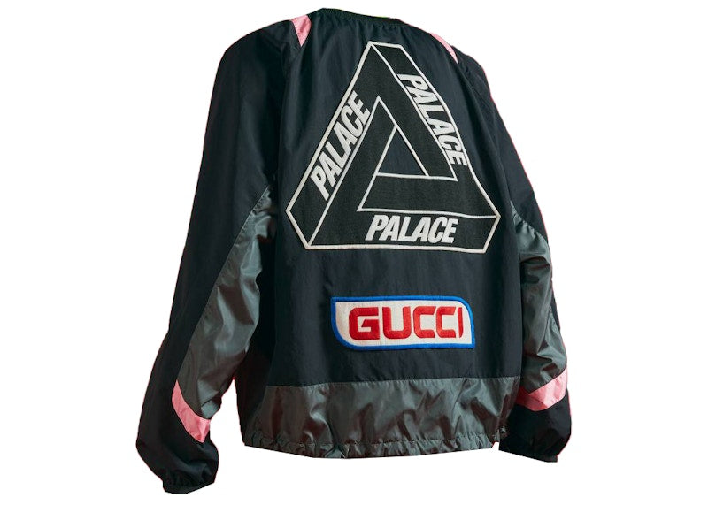Palace x Gucci Nylon Patches Track Jacket Black