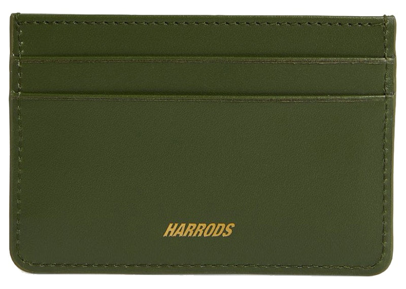 Palace x Harrods Leather Logo Card Holder Green