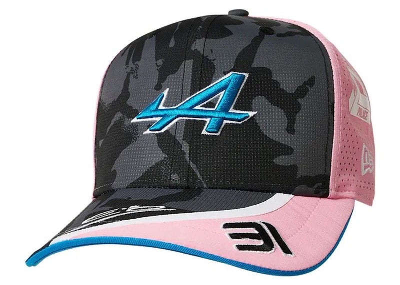 Palace x Kappa New Era For Alpine 9Fifty Curved Brim Pit Ocon Cap Night Desert Camo