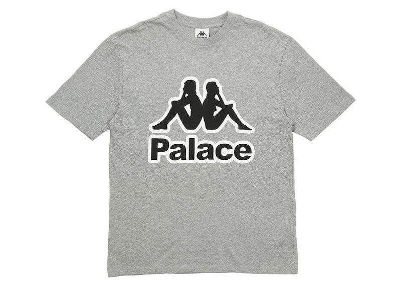 Palace x Kappa T-shirt Grey Marl